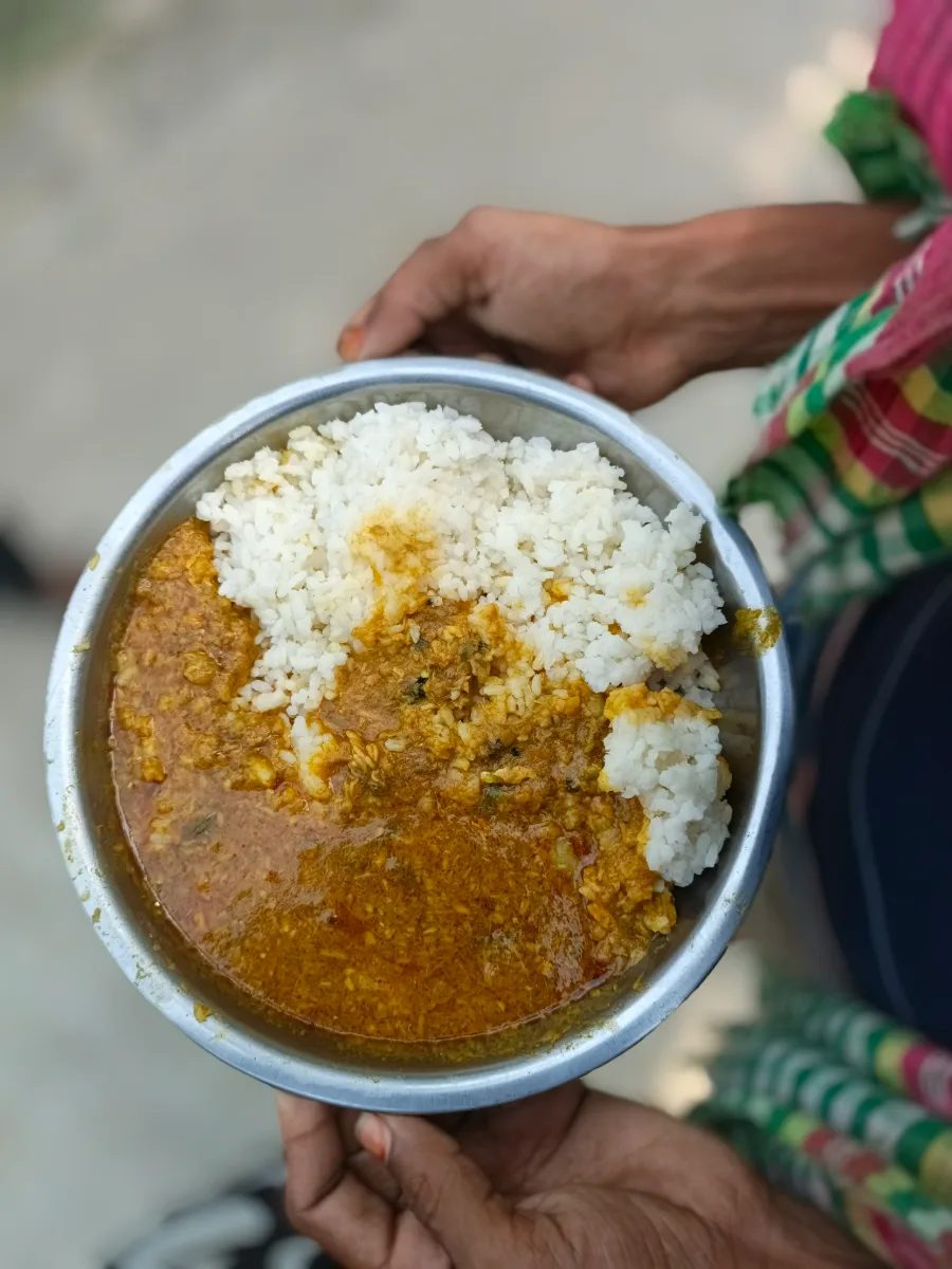 ভাত আর মাছ ঘাটা 