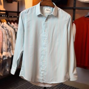Ice Blue Old Money Shirt 