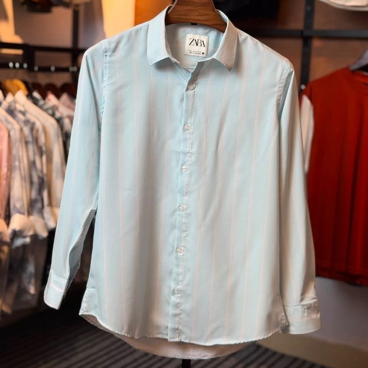 Ice Blue Old Money Shirt 