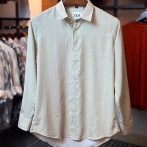 Silver White Old Money Shirt 