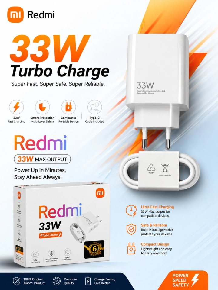 Redmi 33W Turbo Charger