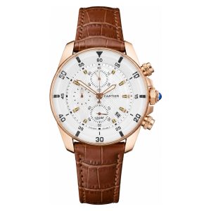 Classic Rose Gold Chronograph Men's Watch