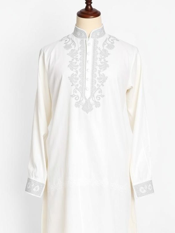 এমব্রয়ডারি পাঞ্জাবি — সাদা
