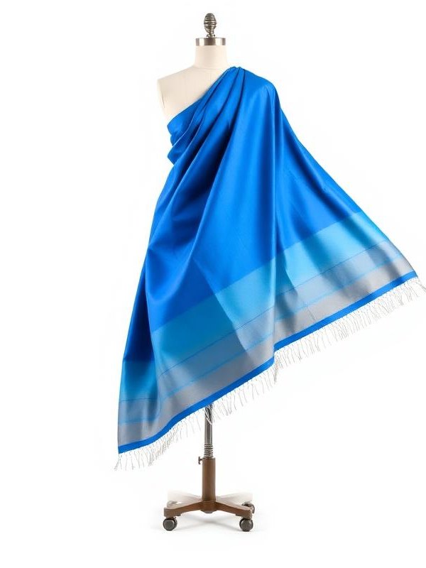 সিল্ক শাড়ি — নীল