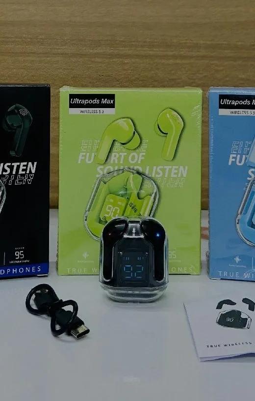 UltraPods Max TWS Headphones 5.3 Wireless Earphones Bluetooth Headset With Auto Noise Cancelling HD HiFi Stereo Earbuds